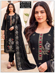 Roman Glass Fabric Dupatta Work Combo