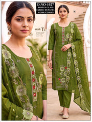 Roman Glass Fabric Dupatta Work Combo